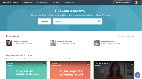 HubSpot academy