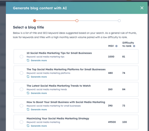 HubSpot AI Assistant: Blog Post Generator