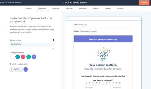 HubSpot Customer Feedback Surveys