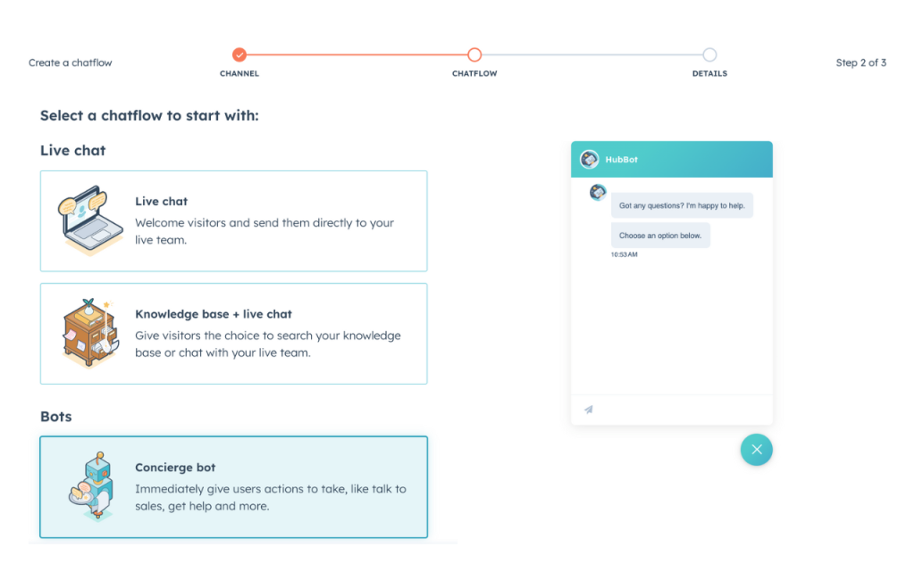 Hubspot generative AI - chatbot