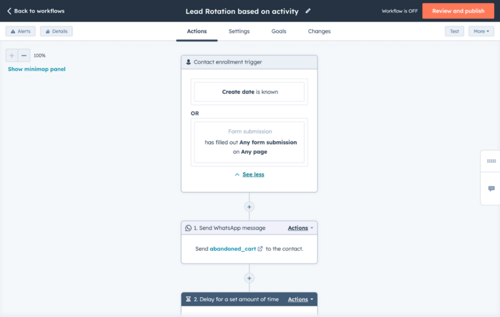 HubSpot workflows